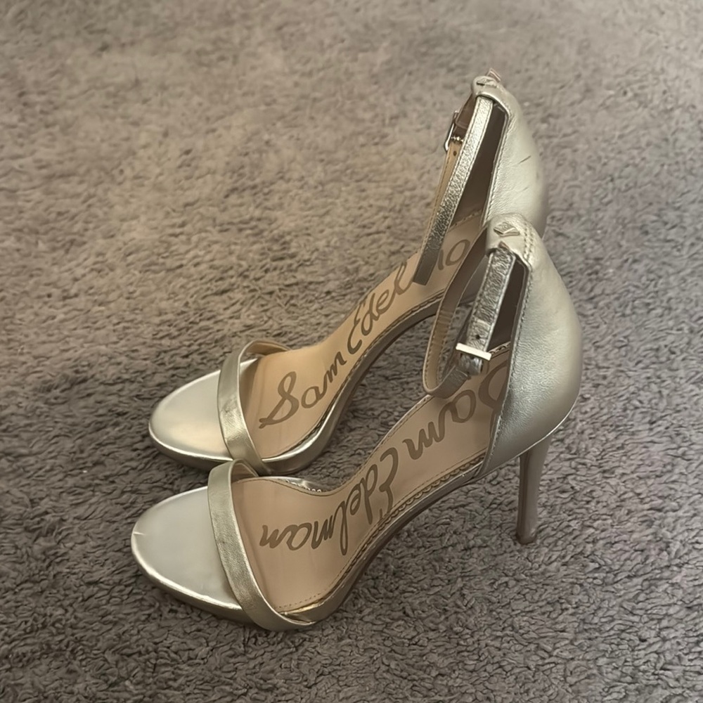 Sam Edelman Gold Stiletto Heels